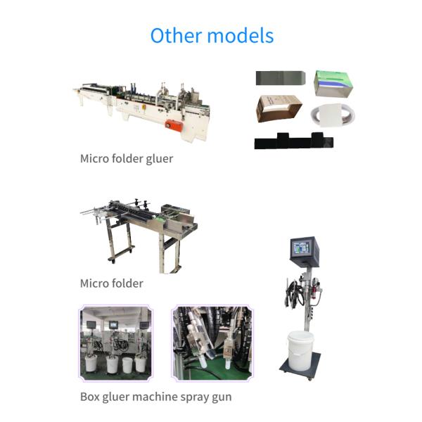PLC Controlled 3A Carton Folder Pasting Gluing Machine for Automatic Box Production