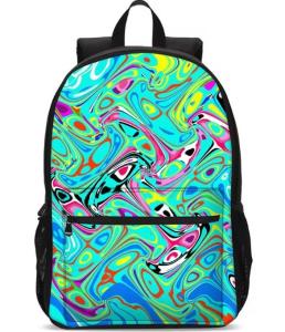Large Capacity Waterproof  Custom Printed Backpacks School For Teenagers