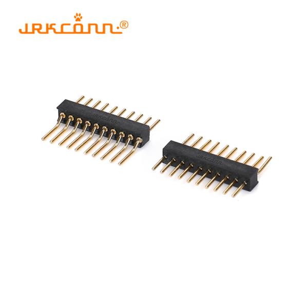Quality Gold Plated Smt 2.0mm Pitch Connector Round Single Row Pin Header Connectors 1X10 Pin for sale