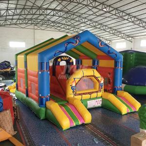 China Tarpaulin Fabric Children'S Inflatable Bouncer Castle For Amusement Park on sale