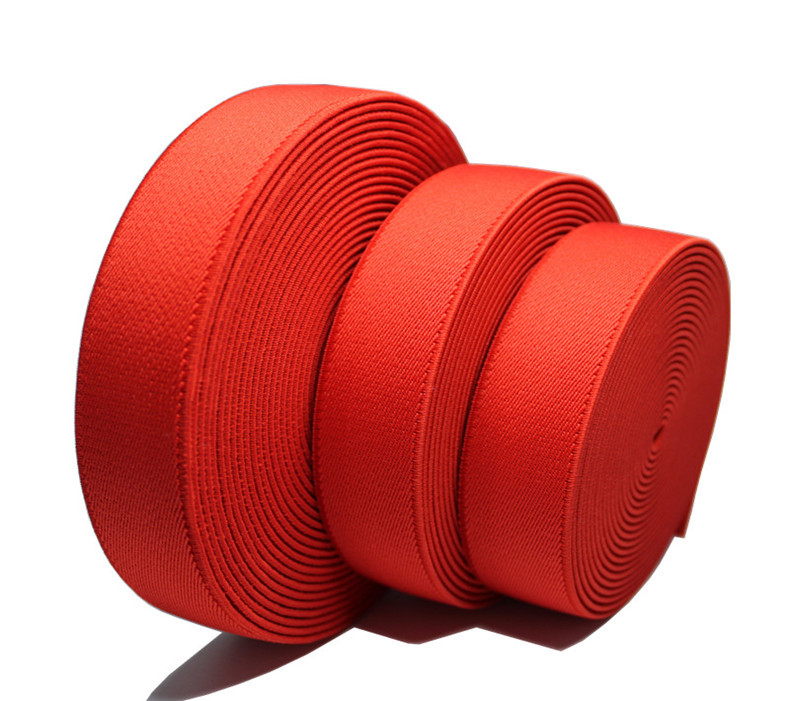 Fashion Colored Polyester Stretch Single Side Twill Elastic