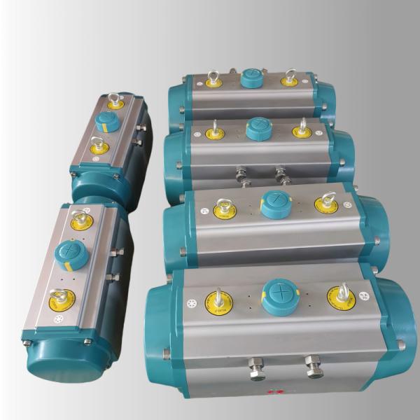 Quality Quarter Turn Compact Rack And Pinion Type Actuator Double Action Spring Return for sale