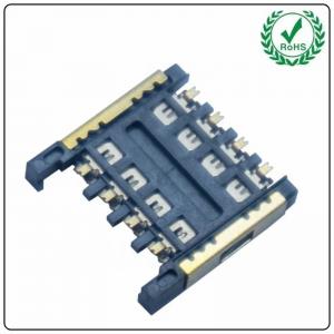 Wholesale Push Pull Type Micro Sim Card Connector 2.4H 6Pin / 8Pin from china suppliers