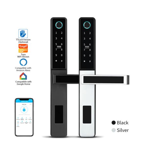 Quality Bluetooth Fingerprint Smart App Door Lock Remote Control / Temporary Password for sale
