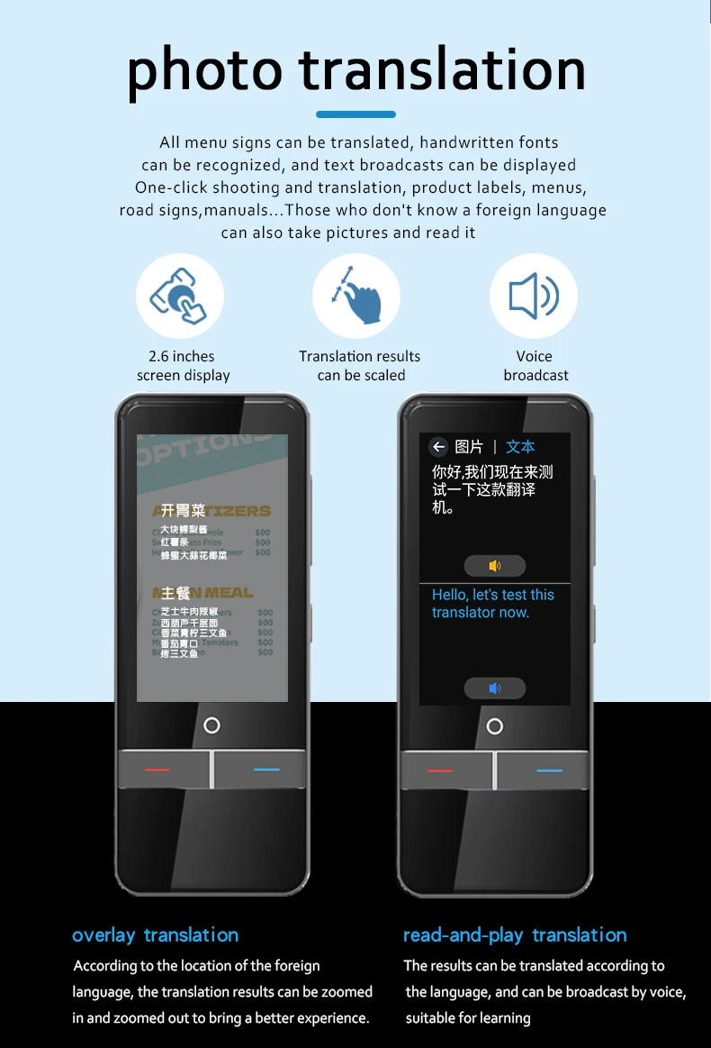 139 Multinational Languages Translating Device Audio Language Translator Offline