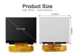 Polcd 2.31 Inch 320x240 Resolution 8080 MCU interface ILI9342C Colour LCD