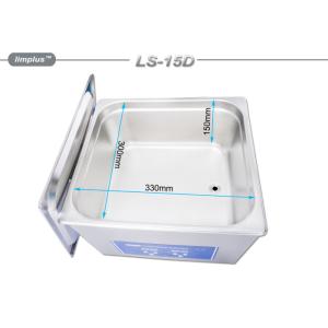 15liter Capacity Ultrasonic Cleaning Machine , Stainless Steel Ultrasonic