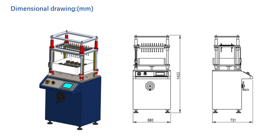 Customizable Rising Stay Time High-speed Button Testing Machine For Pressure Rod B 1500gf 10 Sets