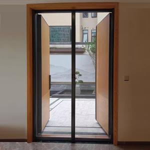China H2 Roller Screen Door Aluminum Frame Retractable Door Screen OEM on sale