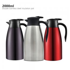 Wholesale Stainless Steel Double Wall 2000ml Vacuum Insulated Teapot from china suppliers