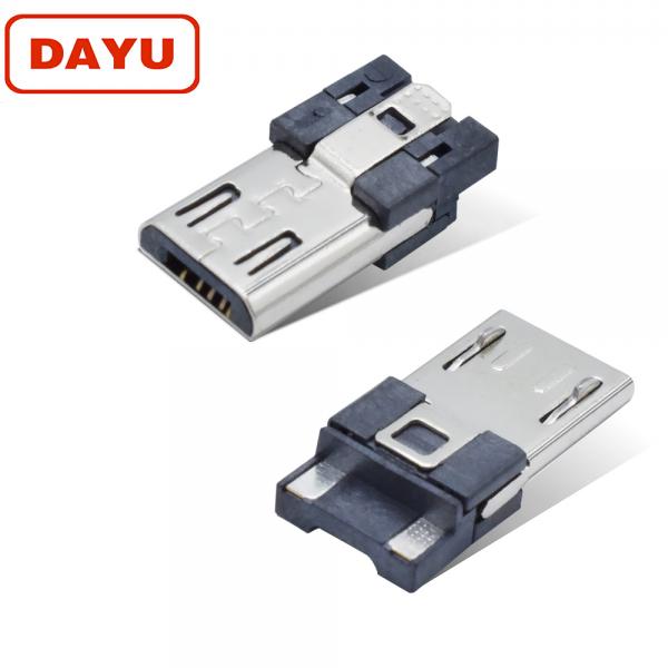 Double Lock Wire 4 Pin Micro Connector Solder Plug Jack For Android Cable