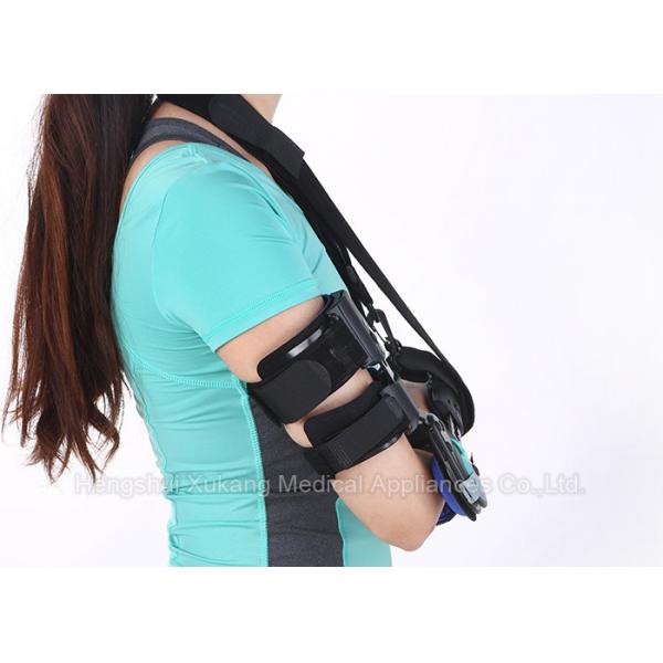 Black Removable Kids Elbow Support Built - In Protective Layer With Thick Liners