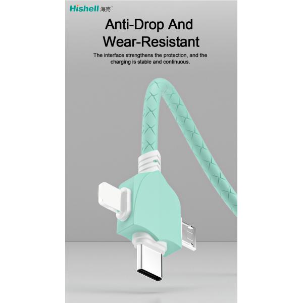 Multipurpose Fast 3 In 1 Charger Cable Length 120CM Ultraportable