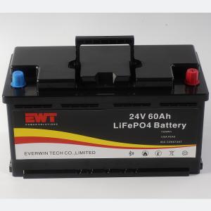 Rechargeable Lifepo4 24V 60Ah Lithium Ion Phosphate Battery For Home System