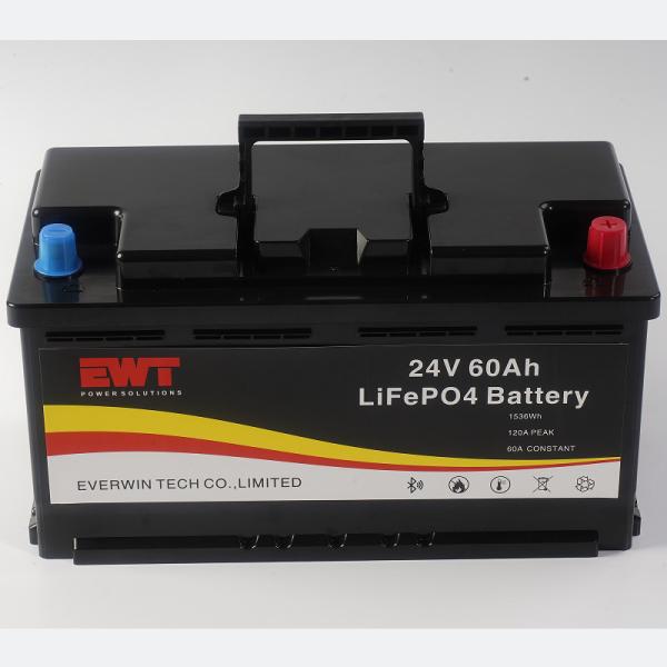 Quality Rechargeable Lifepo4 24V 60Ah Lithium Ion Phosphate Battery For Home System for sale