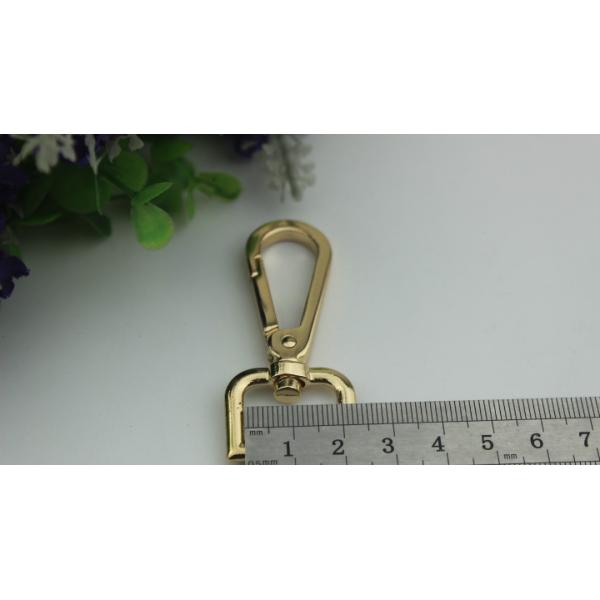 Personalized custom convenient 5 size gold metal handbag zinc alloy snap hook 32 mm & 38 mm