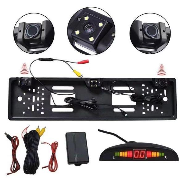 Quality Car License Plate Frame Backup Camera Parking Sensor IP67 Waterproof Backup Camera Parking Sensor for sale