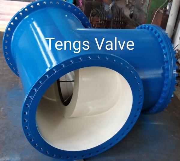 Quality T Type Strainer, Welded, Carbon Steel,  Fabricated Steel Flanged Ends T Strainers, ANSI 150LB, Large Size for sale