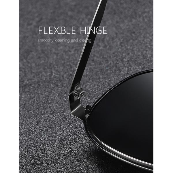 UV400 Pilot Sunglasses Polarized Metal Luxury Shades Gentleman