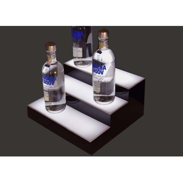 3 Tier Acrylic Display Rack For Champagne Beer Liquor Bottle Beverage Display