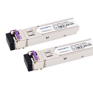 China TX1490nm RX1570nm WDM 80km SMF DOM LC 1.25G Cisco Ethernet Transceiver GLC-BX80-U on sale