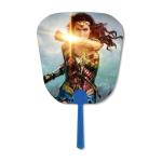 Personalized 3D Lenticular Clear Transparent Paper Hand Fan With Plastic Handle