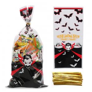 Wholesale Custom Printed Cellophane Treat Bags With Twist Ties For Halloween from china suppliers