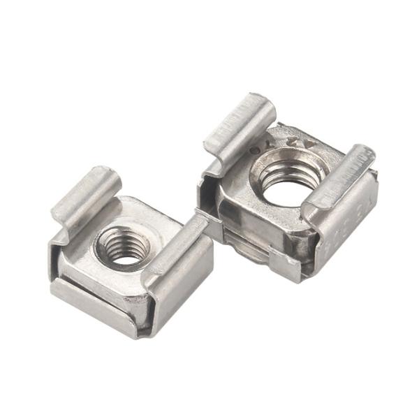 Metric Measurement System Customization 304 Stainless Steel M4 M6 M8 Cage Nuts for Square Nut and U Clip Nut Chrome Plated