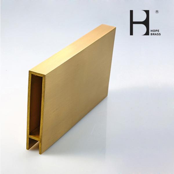 Anti-Corrosion H58 C38000 C38500 Doors Copper Alloy Profiles Brass Extrusion Profiles for Window And Door ODM Factory