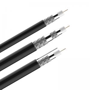 Wholesale Black White Coaxial TV Cable CCA Braiding Polyvinyl Chloride Jacket from china suppliers