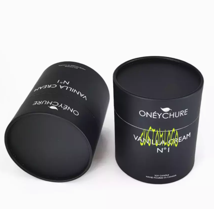 Paper Tube Cardboard Tea Boxes Biodegradable Cylinder Tea Packaging