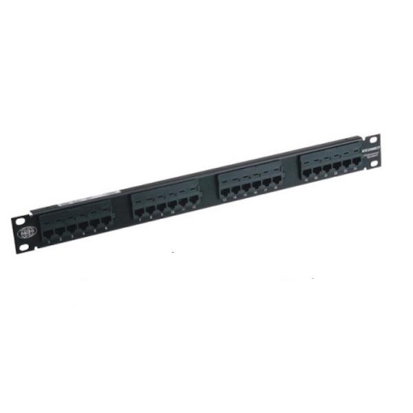 Quality Modularization Design 110 IDC UTP Patch Panel 24 Port Cat5e For 19"Cabinet for sale