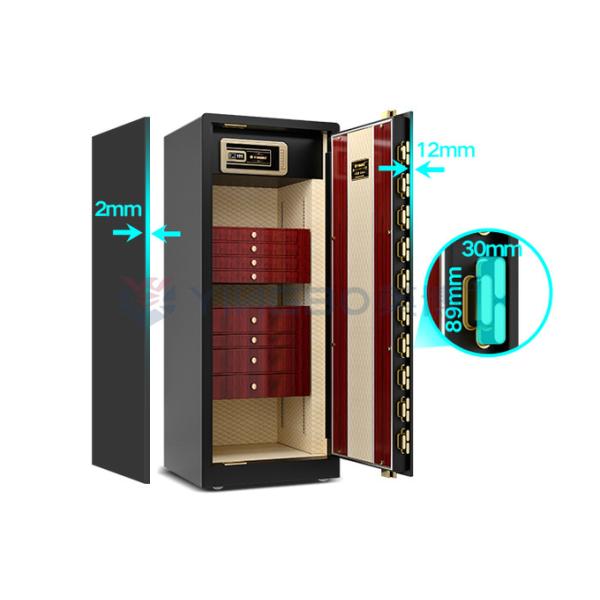 Dual Alarm Luxury Smart High End Jewelry Safe Solid Steel 170kg Watch Safe With Winder