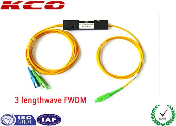Quality Filter Wavelength Division Multiplexer FTTH/FTTx 1310/1550/1490nm EPON FWDM Filter WDM for sale