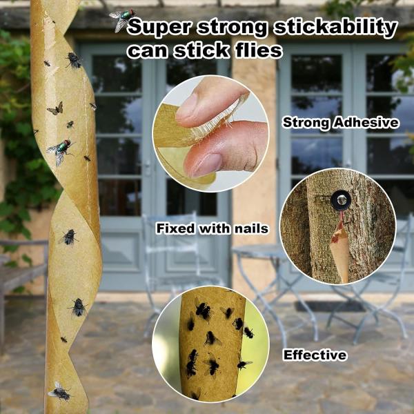 JZ Pest Control Eco Friendly Uv Fly Killer Paper Safe Adhesive Insect Pest Control Fly Traps