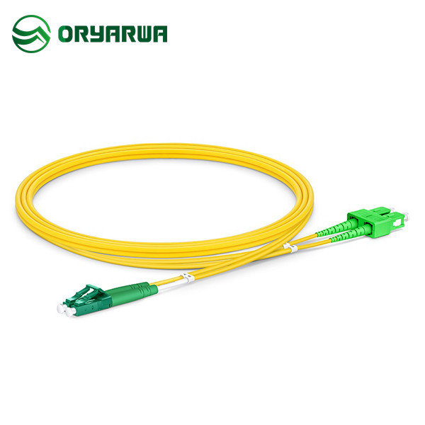 LC APC To SC APC Duplex Single Mode Patch Cord 1310nm - 1550nm