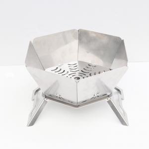 Wholesale Portable BBQ Charcoal Campfire Stove with Upper Folding Design 570mm*570mm*300cm from china suppliers