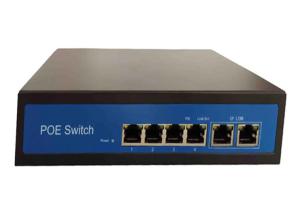 China 4+2 POE Switch 2 Uplink Ports Gigabit Ethernet Network Switch 4 POE Ports on sale