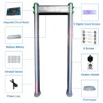 LCD Screen 18 Zone Walkthrough Metal Detector Security Guard Check Adjustable