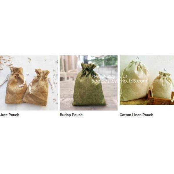 Drawstring Burlap Jute Sacks Jewelry Candy Pouch Christmas Wedding Party Favor Gift Bags,Natural Jute Drawstring package 17