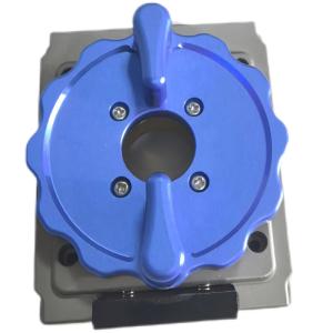 China KR-5363-SP BGA Test Socket Housing Blue Custom BGA Socket Turning Drilling Services CNC Machining on sale
