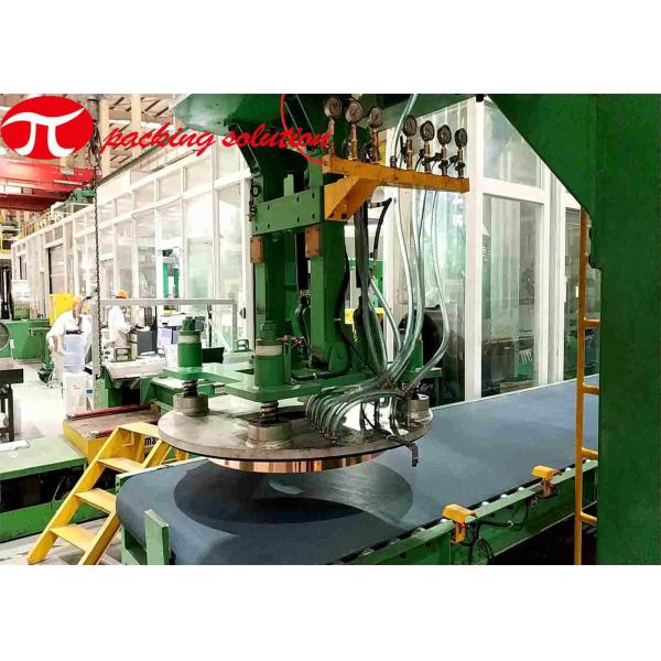 High Reliability Copper Coil Packing Line OD 1000mm Horizontal Packaging Machine