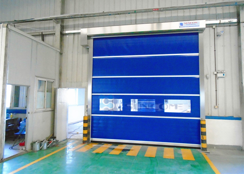 Automatic High Speed Rolling Doors With Standard Built - in Safety Photo Cell / Sensor