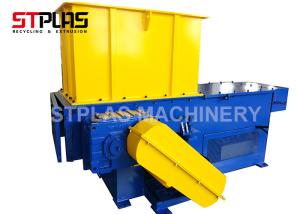 Single Shaft Plastic Shredder Machine / Chipper Machine For PET Bottle Rubber Tire