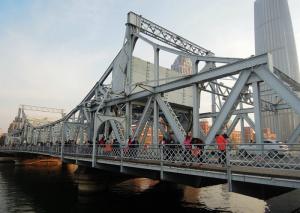 Wholesale Structure Prefabricated Steel Truss Pedestrian Bridge Construction from china suppliers