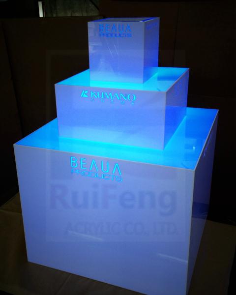 Quality Custom Cool color Light box, cosmetic display light box for sale