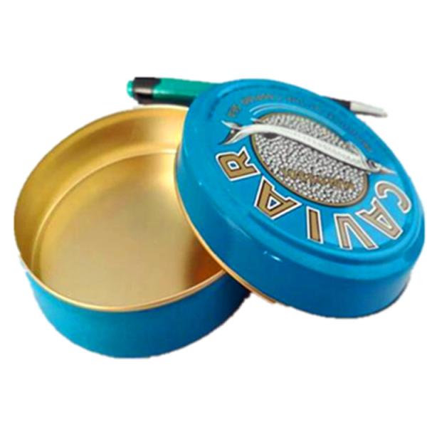 125g 250g Caviar Packaging Tin Box Can Custom Color ISO 9001 Approved