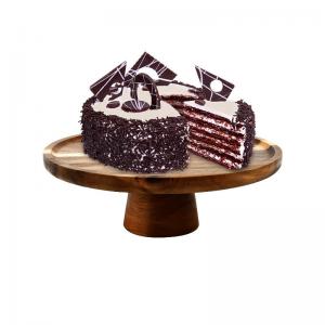 Wholesale Round Innovative Acacia Wood Serving Tray Cake Stand Food Platter from china suppliers