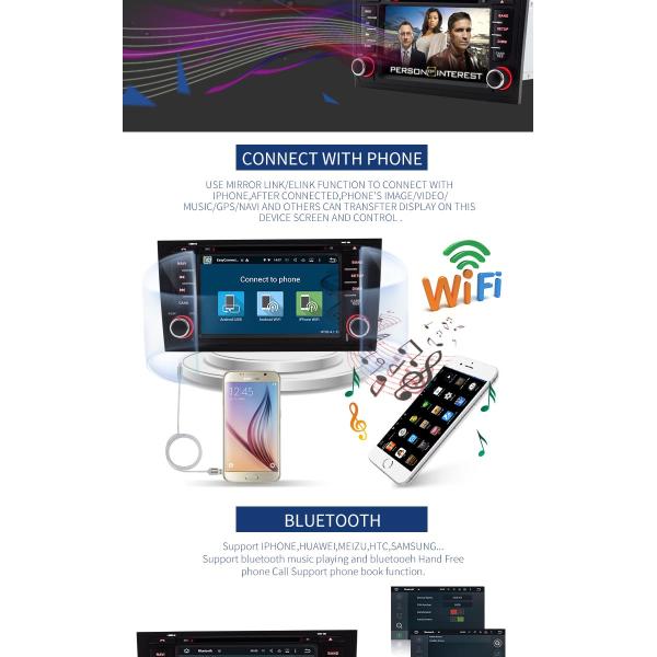 2GB RAM A6 Audi Car DVD Player GPS Navigation System With SD USB Radio Mirror Link