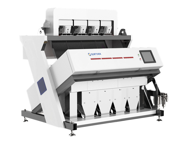 256 Channels AI Rice Sorting Machine 4 Chutes For 3 Times Sorting